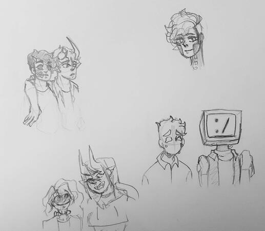 MP:RT with friends doodles MP:RT with friends doodles